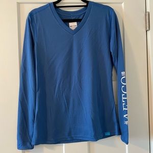 NWT-WOMENS GALAXY AIR O DOBBY LS PERFORMANCE SHIRT